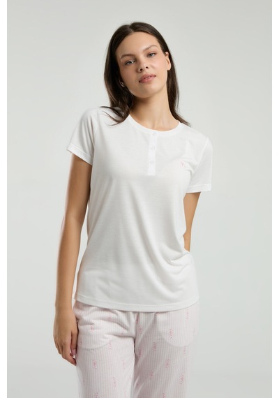 Arnetta Kadın Krem Pijama Takımı Krem
