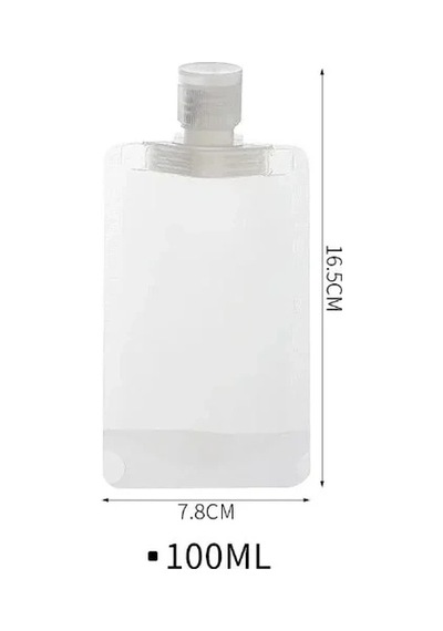 3 Adet 100ml Krem Şampuan Kabı Tekrar Kullanılabilir Set 5468 Çok Renkli
