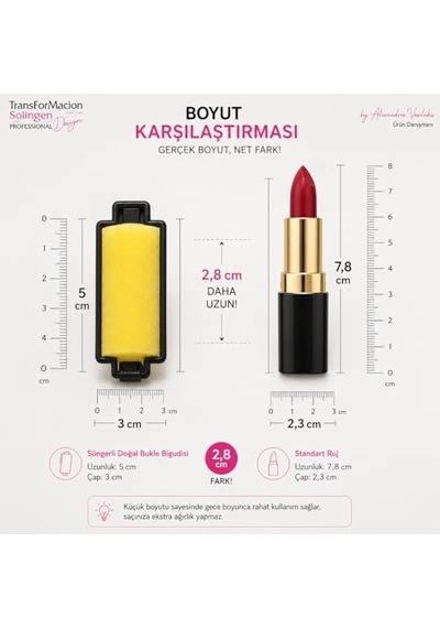 Süngerli Gece Bigudisi Isısız Saç Şekillendirme Doğal Bukle Bigudisi 3 Cm 10 Adet 719759 Genel