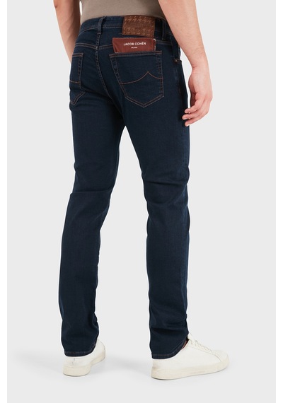 Jacob Cohen Pamuklu Slim Fit Normal Bel Dar Paça Jeans Erkek Kot Pantolon Jum Qe004 S3624 030 R2 100d Lacivert
