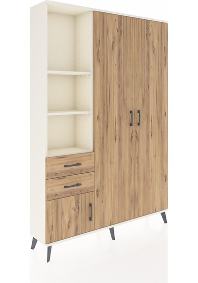 Arges Dolap 5 Raflı 2 Çekmeceli Tek Askılı 132x30x195 Aytaşı-çam/çam Atlas Çam/atlas Çam Arges Dolap 5 Raflı 2 Çekmeceli Tek Askılı 132x30x195 Aytaşı-çam/çam Atlas Çam/atlas Çam