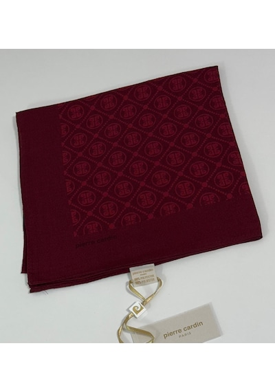 Pierre Cardin Elegans Monogram Eşarp - 1090750 -941 Bordo Bordo