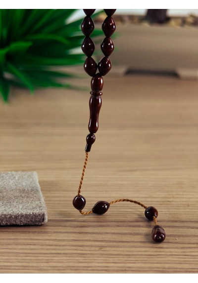 Kuka Tesbih Orijinal Kuka Ağacının Meyvesinden Yapılmıştır Kuka Tesbih Hediyelik Ürün Açık Kahverengi