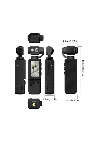 4k 1080p Yükek Çözünürlüklü 180 Açılı 2000mah Bataryalı Aksiyon Kamera Turuncu Renk
