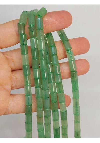 Aventurin Taşı Silindir Kesim 5.5x7.5mm Dizi 49310