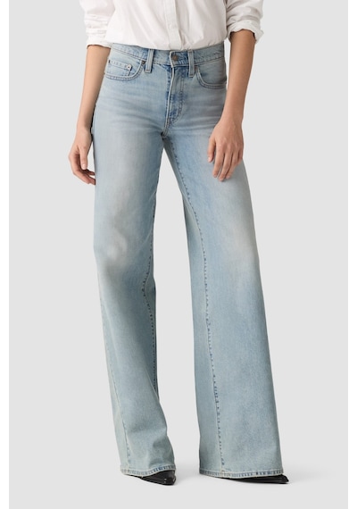 Levi's 728 Hr Wide Leg Headwinds Ahead Light Indigo Kadın Jean-24636 Açık Mavi