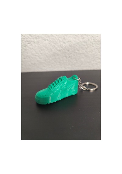 3d Baskı Sneaker Anahtarlık Spor Ayakkabı Tasarım Anahtarlık Koleksiyonluk Hediye Yeşil