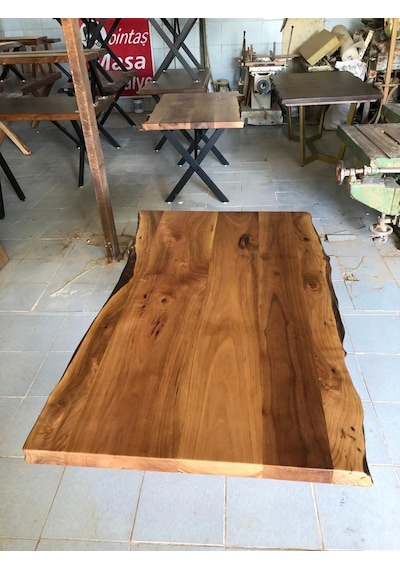 Bintaşmobilya Ceviz Ağacı Kütük Masa Üstü 140X80.Cm