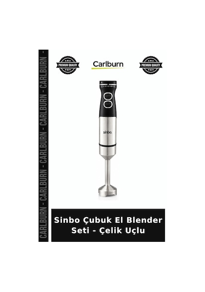 Özel Üretim Mutfak Pratik Ergonomik Sinbo Çubuk El Blender Seti - Çelik Uçlu - Güçlü Performans