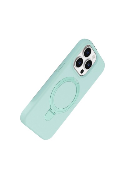 Apple İphone 14 Pro Max Regal Magsafe Standlı Kapak - Su Yeşili 0.2M-Çok Renkli