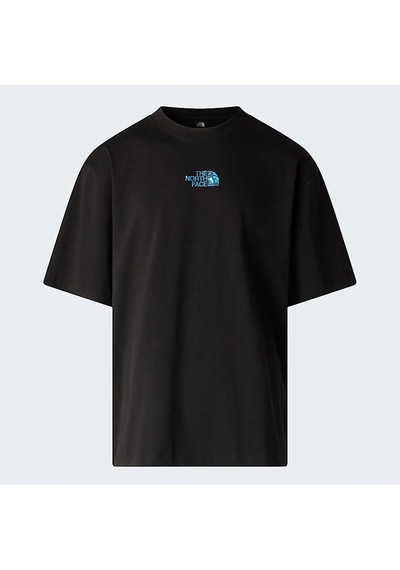 The North Face Liquid Logo Erkek Oversize T-shirt Nf0a8g9ujk31 Siyah
