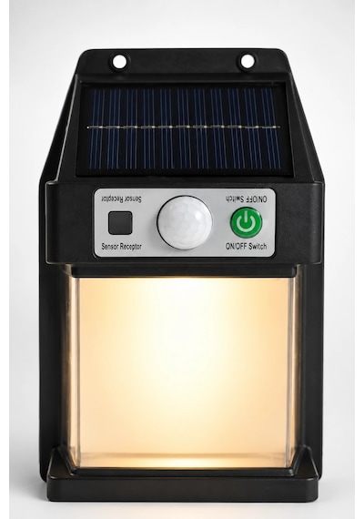 Güneş Enerjili Sensörlü Solar Aplik Duvar Tipi Dış Mekan Hareket Algılamalı Işık Diğer