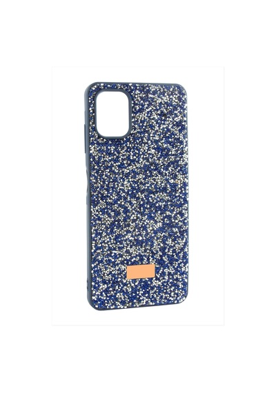 Apple iPhone Uyumlu 14 Taşlı Kapak Kılıf Mavi