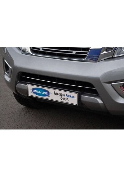 Omsa Line Nissan Navara İle Uyumlu Krom Ön Tampon Çıtası 2016 Ve Sonrası
