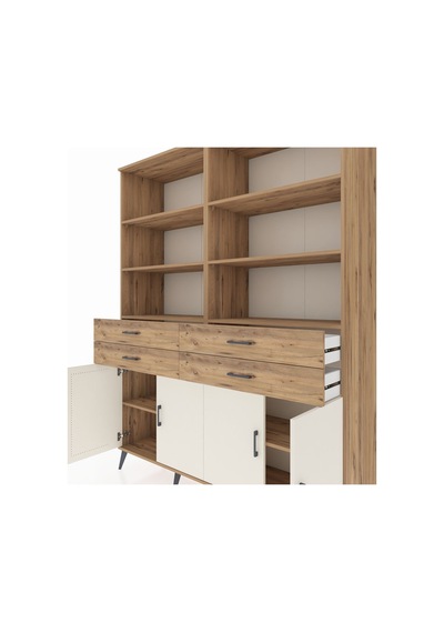 Hyperion Gardrop 8 Raflı 4 Çekmeceli 4 Kapaklı 176x44x221 Çam-aytaşı/çam Aytaşı/çam Hyperion Gardrop 8 Raflı 4 Çekmeceli 4 Kapaklı 176x44x221 Çam-aytaşı/çam Aytaşı/çam