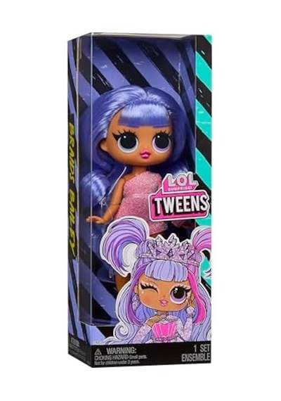 Surprise Tweens Bailey Bebek, Pembe Kıyafet, Lila Saç, Plastik, 16.5 Cm