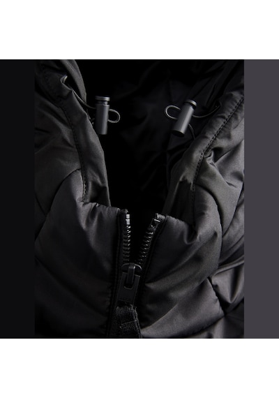 Jack & Jones Kadin Yüksek Dik Yaka Puffer Ceket - Maeve - 12298773 Siyah