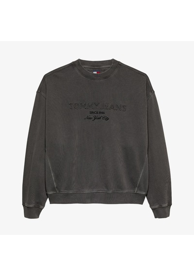 Tommy Hilfiger Jeans 90s Gmd New Classics Crew Erkek Siyah Sweatshirt Dm0dm22363