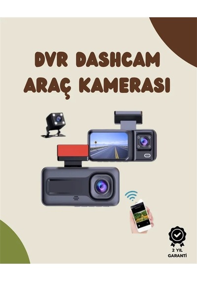 Sürüş Ve Park Halinde Kesintisiz Güvenlik İçin 3 Kameralı Profesyonel Dashcam 51201716