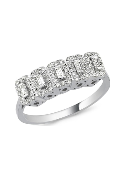 Nadias Jewellery Baget Pırlanta Beştaş Yüzük