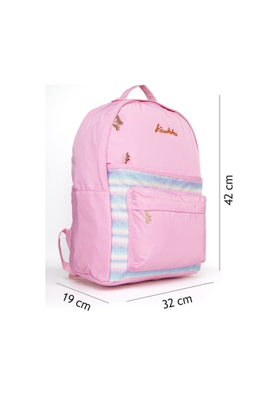 Çok Gözlü Sırt Çantanızla Okul Günlerinizi Renklendirin Pembe-1332 Pembe