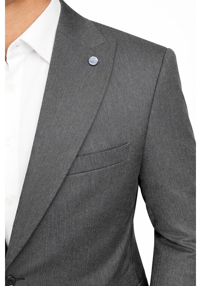 Plus Scorpion Erkek Blazer Ceket Twill Puntolu Kırlangıç Yaka 2 Düğmeli Çift Yırtmaçlı Slim Fit Füme Plus Scorpion Erkek Blazer Ceket Twill Puntolu Kırlangıç Yaka 2 Düğmeli Çift Yırtmaçlı Slim Fit Füme