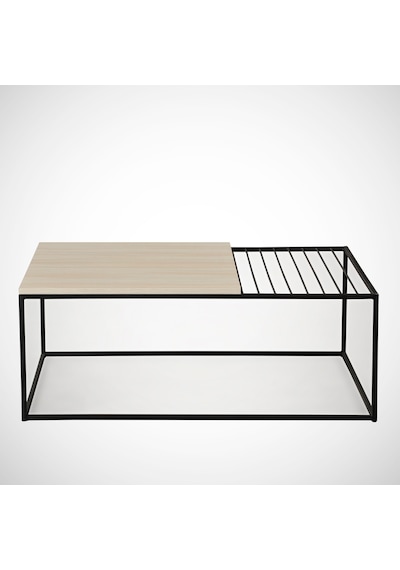 Zinus Orta Sehpa Metal & Orta Masa Açık Meşe /Metal Ayaklı Sehpa
