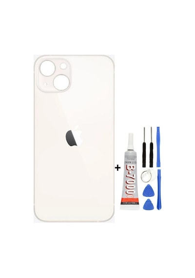 Apple Uyumlu iPhone , , 13 Arka Kapak Cam +yapıştırıcı B700 + Tamir Seti Yıldız Işığı Yıldız Işığı