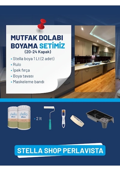 Stella Mutfak Dolabı Boyama Seti 20-24 Kapak Diğer