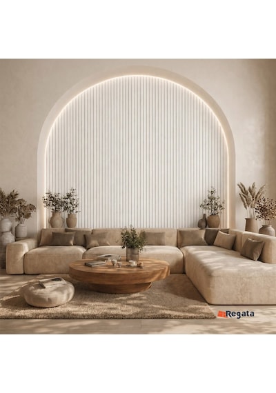 Agt Regata Bute Beyaz Lb 3783 Dekoratif Lambiri Duvar Paneli