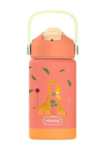 Sipnjoy - Flipsip Çocuk Su Termosu 360 Ml - Giggle Giraffe