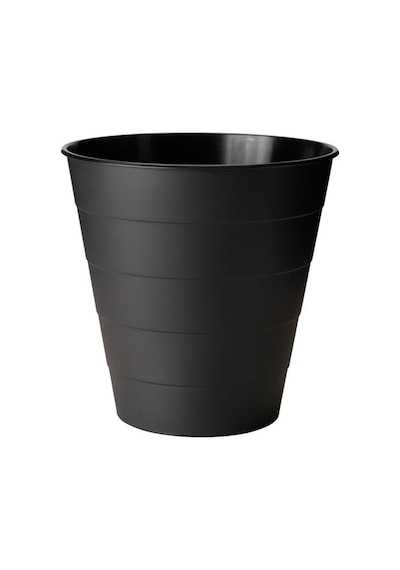 10 Lt Çöp Kutusu. Siyah Renk Ikea Ofis Çöp Kutusu Masaaltı Çöp Ko Siyah