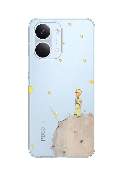 Poco X8 Pro Max Uyumlu Küçük Prens Tasarımlı Baskılı Silikon Kılıf Renkli