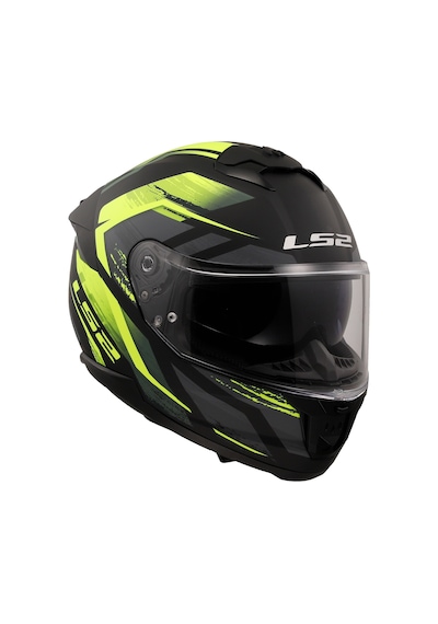 Ls2 Stream 2 Fury Mat Siyah-gri-neon Sarı Kask