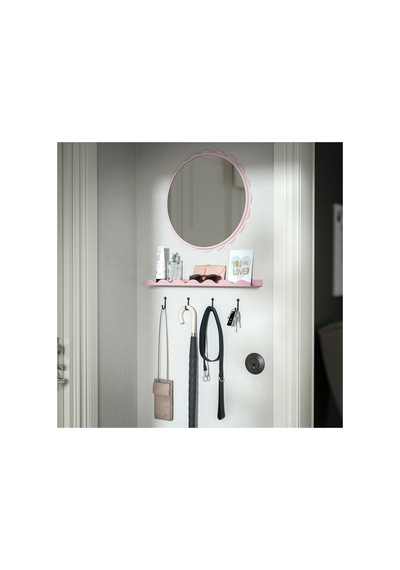 Ikea Daggkaprifol Yuvarlak Ayna 40 Cm Açık Pembe