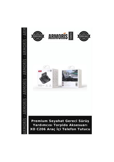 Premium Seyahat Gereci Sürüş Yardımcısı Torpido Aksesuarı Xo C206 Araç İçi Telefon Tutucu Çok Renkli