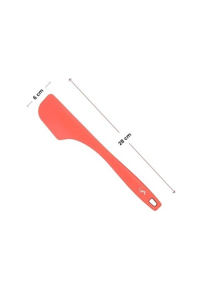 Lurch - Platin Silikon Hamur Kazıyıcı 28 Cm Somon - Yanmaz, Yapışmaz, Bükülmez, Çizmez, Tat Ve Koku Bırakmaz - 240066