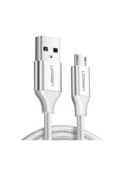 Ugreen Premium Micro Usb Şarj Ve Data Kablosu Silver 1 Metre