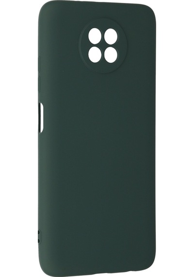 Newface Xiaomi Redmi Note 9 5g Kılıf Nano İçi Kadife Silikon - Semeglbl - 66 Koyu Yeşil