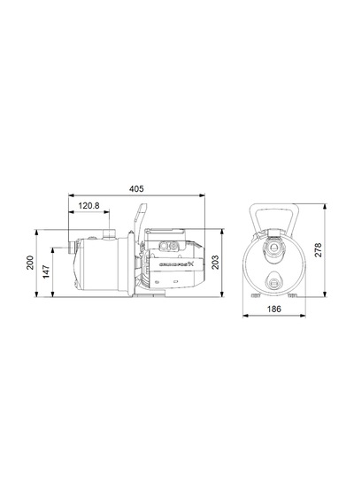 Grundfos Jp 4-47 Paslanmaz Gövdeli Jet Pompa 42 Mss 4.8 M³/H