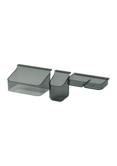 Ikea Vısslaån Çekmece Düzenleyici, Gri, 3'lü Set