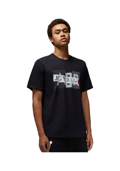 Jordan M Brand Gfx Ss Crew 3 Erkek T-shirt Dm1426-010 Siyah-siyah