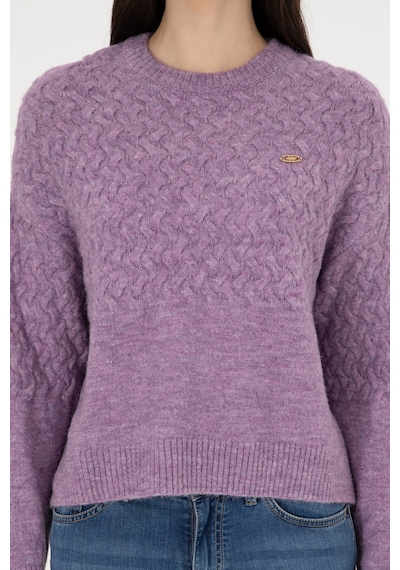 U.S. Polo Assn. Kadın Menekşe Melanj Bisiklet Yaka Kazak 50293156-VR228
