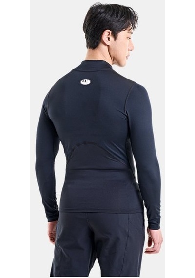 Under Armour Erkek HeatgearArmour Mock Uzun Kollu 1369606-001 Siyah - Beyaz