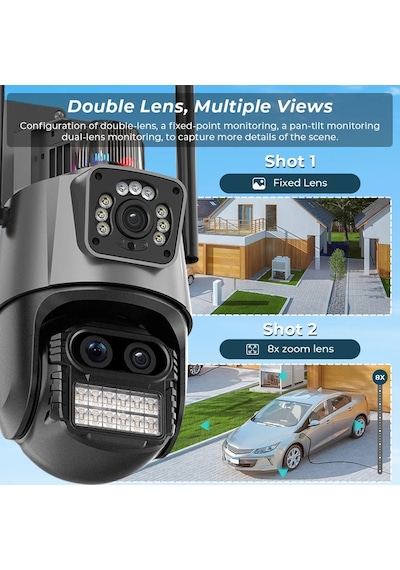 3 Kameralı Zoomlu İcsee Xmeye 4mp Ptz Akıllı Kamera