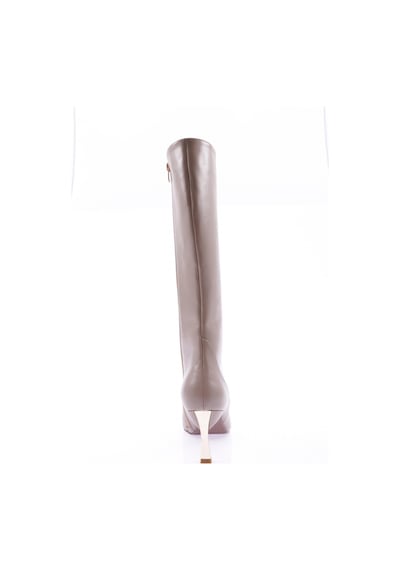 Dgn K110-22k Kadin Sivri Burun İnce Topuklu Çizme K110-1710-R1886 Vizon