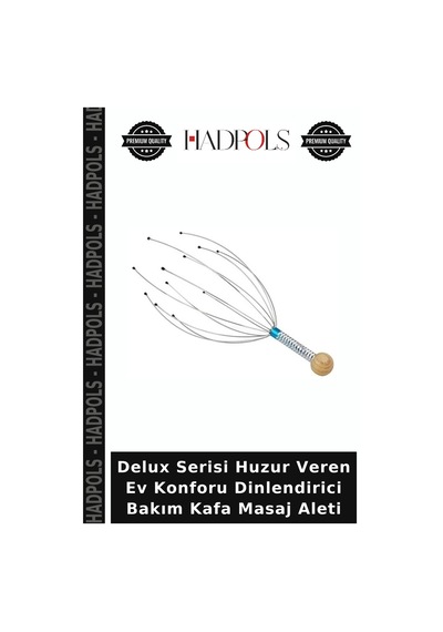 Delux Serisi Huzur Veren Ev Konforu Dinlendirici Bakım Kafa Masaj Aleti Çok Renkli