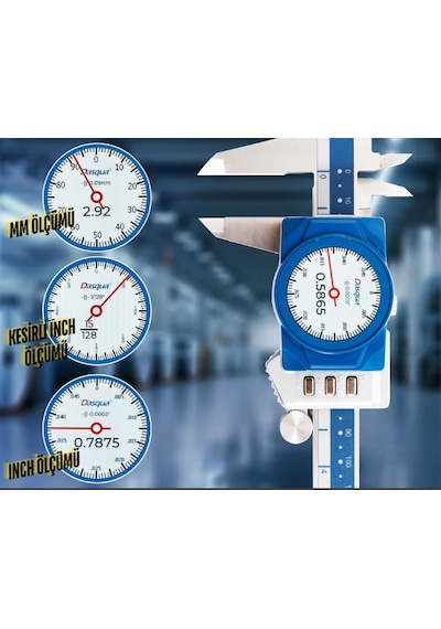 Dasqua 3004-0005 Dijital Ekranlı Saatli Kumpas 0-150mm Diğer