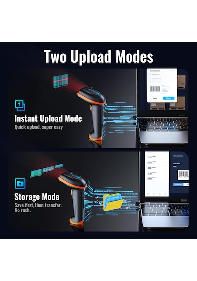 Tera 5100 Kablosuz Barkod Okuyucu - 1d Ve 2d Qr Kod Okuyucu, 2.4ghz Kablosuz Ve Usb Kablolu, 2000mah Pil Göstergeli, Ergonomik Tasarım, Darbeye Dayanıklı Silikon, Ip54 Toz Koruma, Barkod Okuyucu