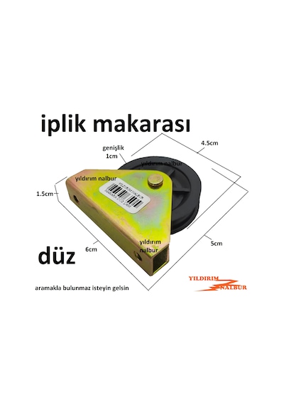 İplik Makarası Düz Tabla Tekerlek Çamaşırlık Makara Çamaşır Asma